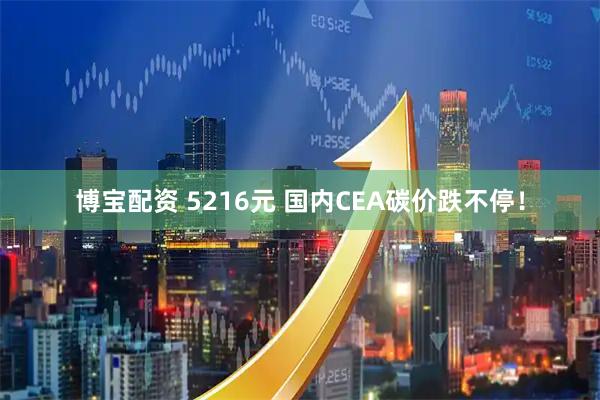 博宝配资 5216元 国内CEA碳价跌不停！