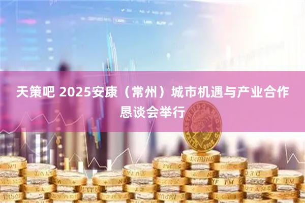天策吧 2025安康（常州）城市机遇与产业合作恳谈会举行