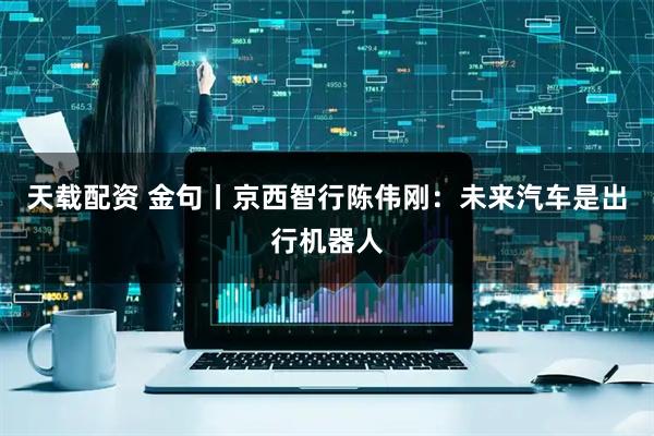 天载配资 金句丨京西智行陈伟刚：未来汽车是出行机器人
